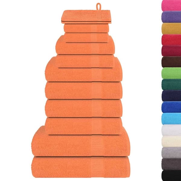 Handdukar 12 st orange 360 gsm 100% bomull