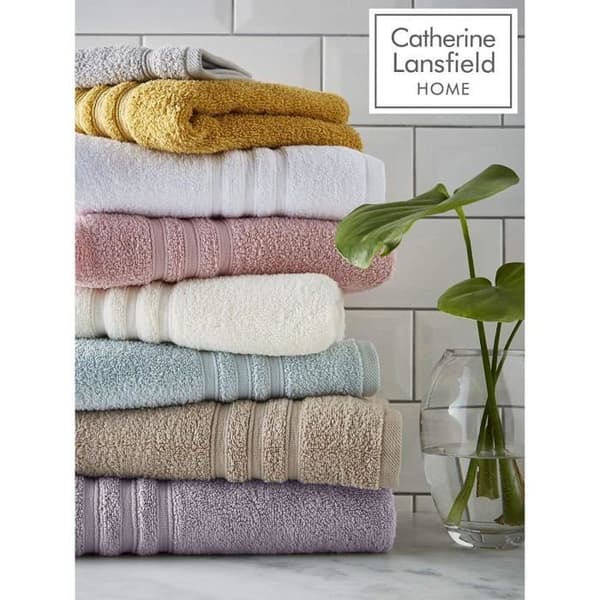 Catherine Lansfield Zero Twist 100% bomull Mikro Fil Handduk, Natur - TW/42260/W/HT/NT
