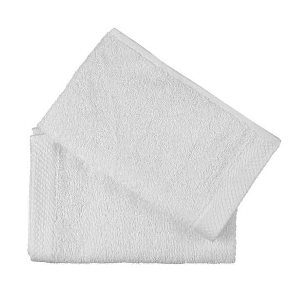 Set med 2 gästhantlar "Soft" 30 x 50 cm 100% kammad bomull / 600 gr/m² - Soft Vit - Set med 2 gästhantlar 30 x 50 cm