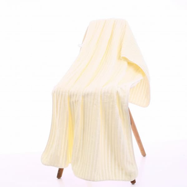 Set med mikrofiberhanddukar - 50/100 cm och 70/140 cm, ecru vågmönster