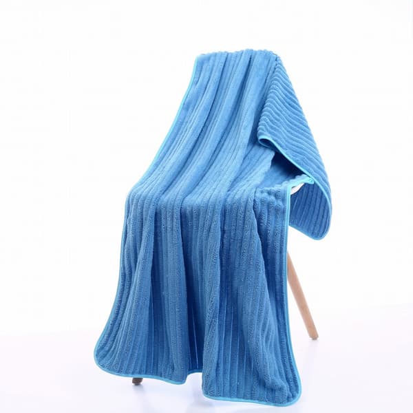Mikrofiber håndklædesæt - 50/100 cm og 70/140 cm, Blå bølge