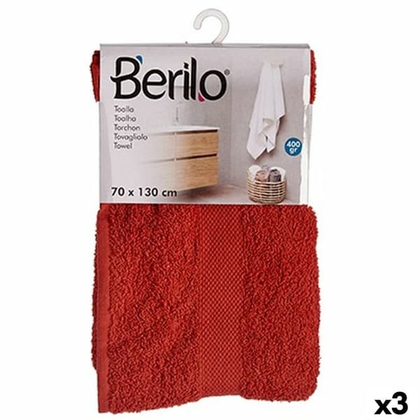 badelagen Berilo 89666 Flise 80 % bomuld 20 % Polyester 70 x 130 cm (3 enheder)