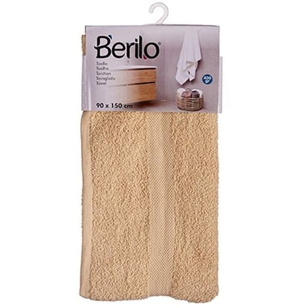 badelagen Berilo 89659 Flødefarvet 80 % bomuld 20 % Polyester 90 x 150 cm (3 enheder)
