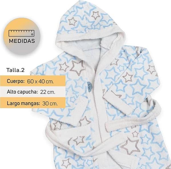 Barnrok - TI-TIN - Stjärnmönster - Mjuk - Absorberande - 1 till 2 år