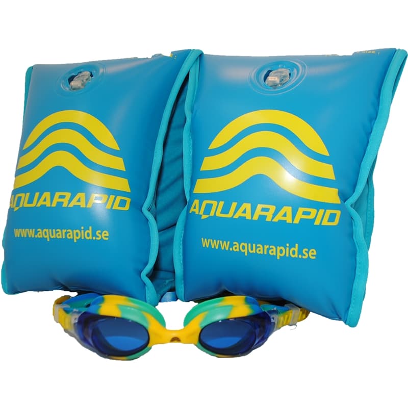 Aquarapid Kit jr Swimkid yellow/blue + S