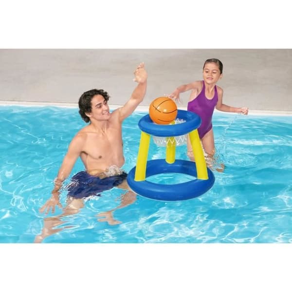 Flytande basketring, boll, 3 ringar, diameter 61 cm