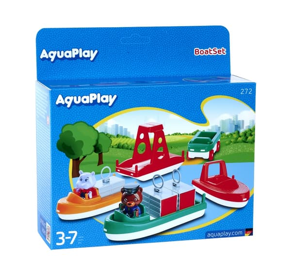 Båtset med två figurer, AquaPlay