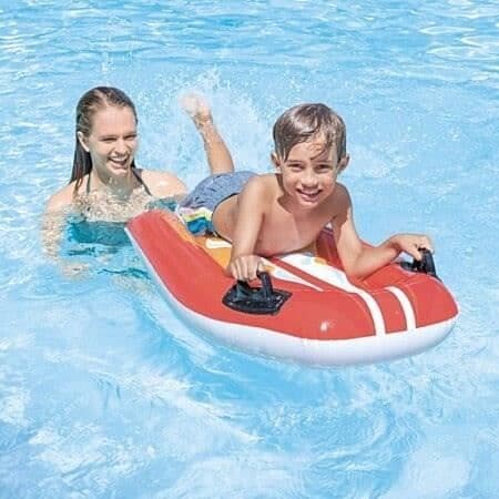 INTEX Kid Uppblåsbar Bodyboard Surfbräda (slumpmässig färg)
