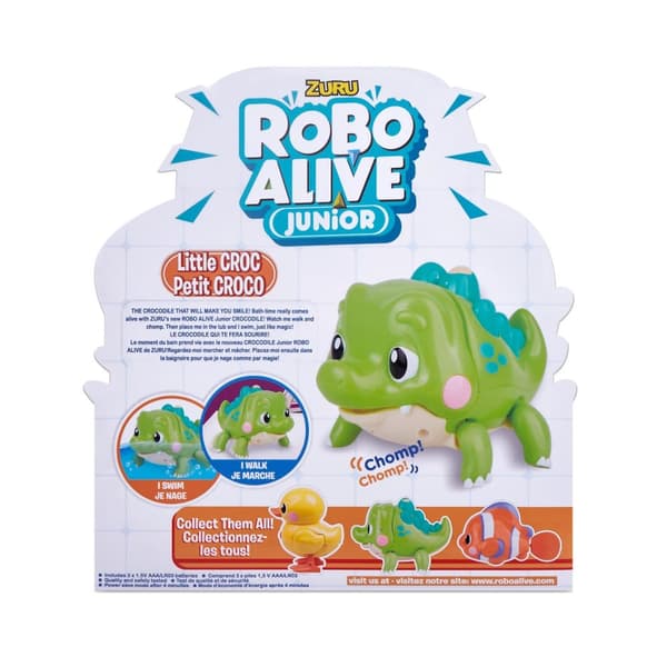 Robo Alive Junior Svømme- og Vandrende Krokodille