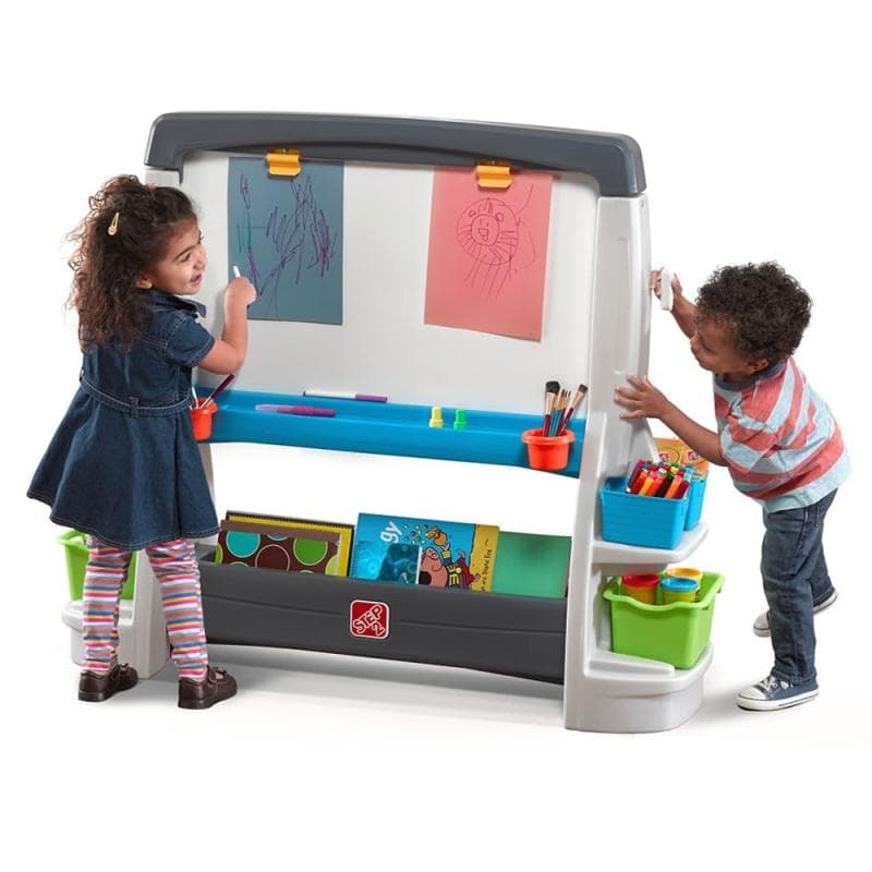 En stor jumbo easel. Dubbelsidig plack. Steg2 med tillbehör