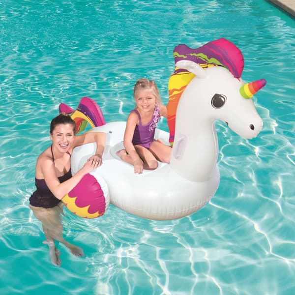 Bestway Bademadrass 1,55 m x 1,19 m, Fantasy Unicorn