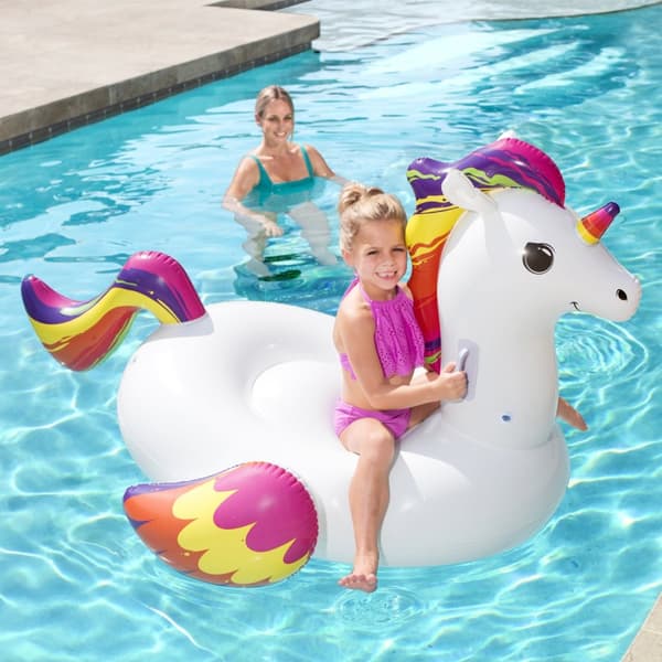 Bestway Bademadrass 1,55 m x 1,19 m, Fantasy Unicorn