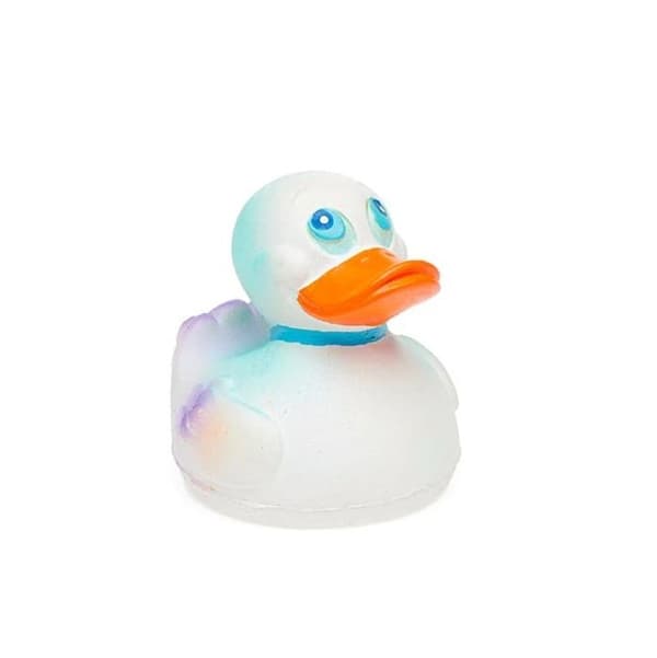 Badleksak vit anka - LANCO - Från födseln - Naturgummi - 8x10x9 cm