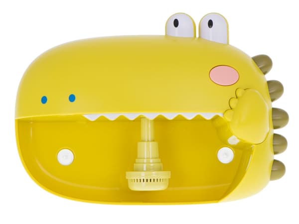 Skumbubbelgenerator, krokodilbadleksak