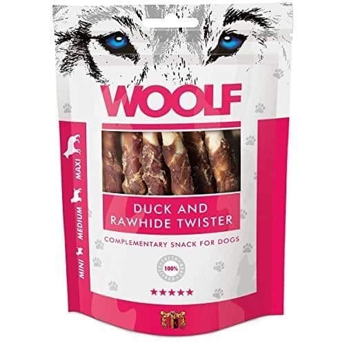 Djurfoder - WOOLF - Twister Anka - 100 g - Anka - Råhud