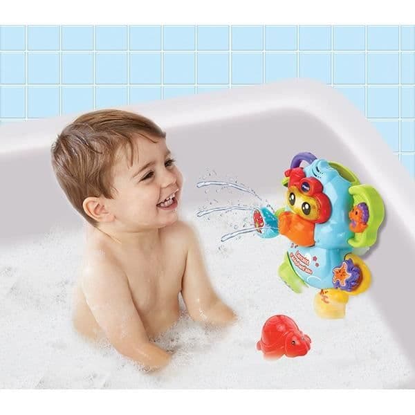 VTECH BABY Bath Toy - Lancelot the Water Elephant - Vattensprinkler - 12 månader och uppåt