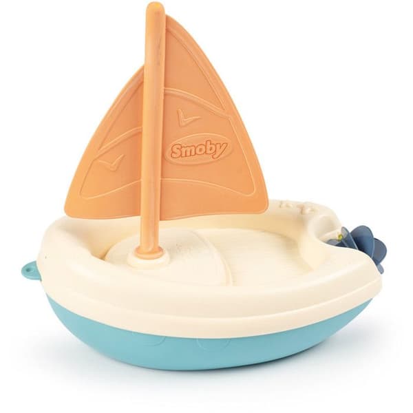 Badleksak - Smoby - S.Green boat - Vegetabilisk plast - Brun/Blå