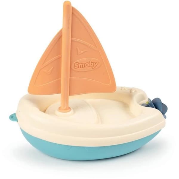 Badleksak - Smoby - S.Green boat - Vegetabilisk plast - Brun/Blå