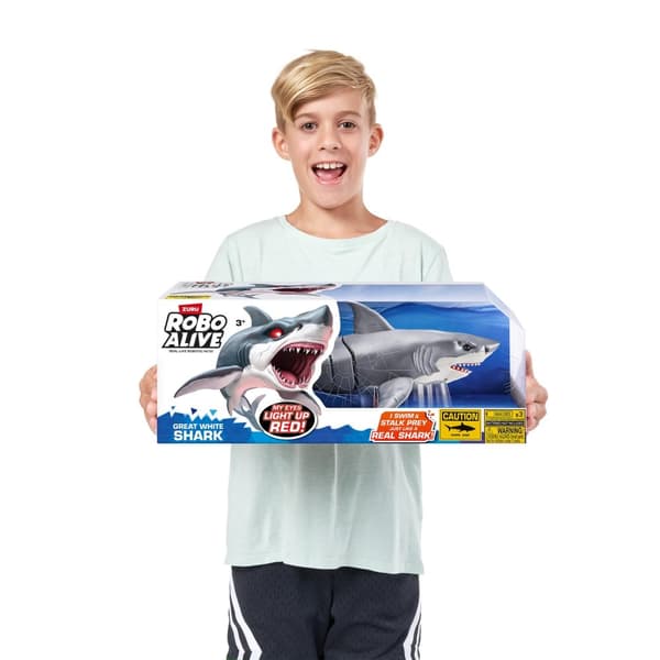 Zuru Robo Alive Great White Shark Robot-haj