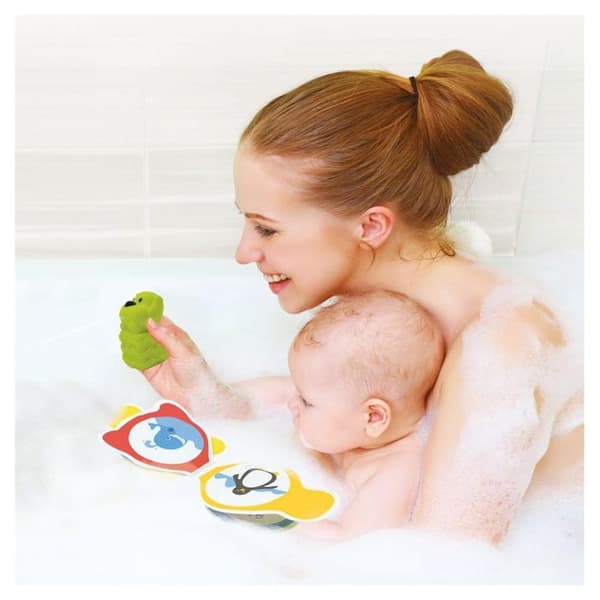 LUDI Early Learning Toy Box - Kuber, bollar, sprinkler och bok - Att väcka baby och utveckla motoriska färdigheter