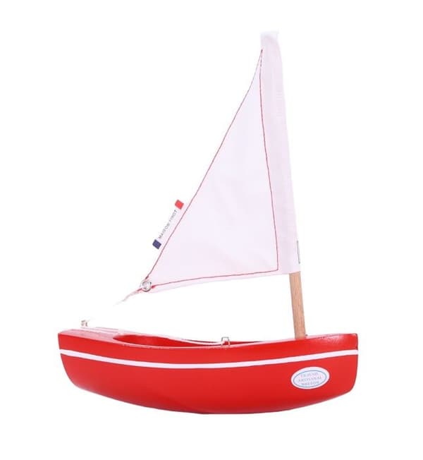 Maison Tirot - Båt Le Bâchi röd 17cm - TIROT