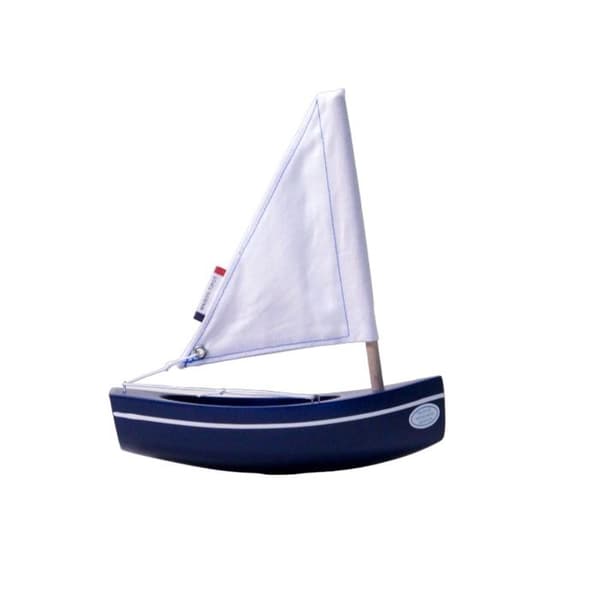 Maison Tirot - Båt Le Bâchi marinblå 17cm - TIROT