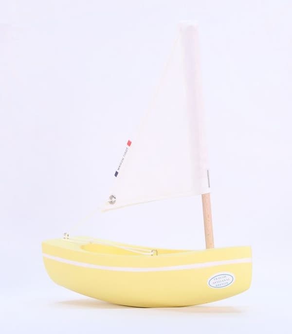 Maison Tirot - Båt Le Bâchi gul 17cm - TIROT