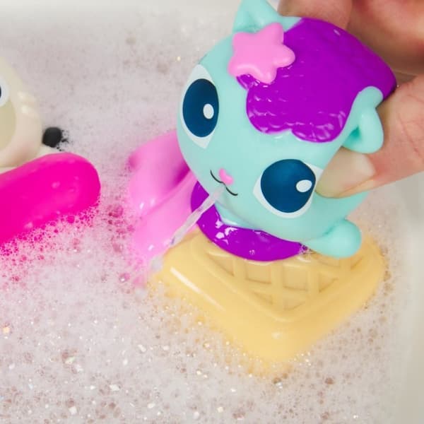Gabby's Dollhouse Pandy and Mermaid Cat Bath Toy Set