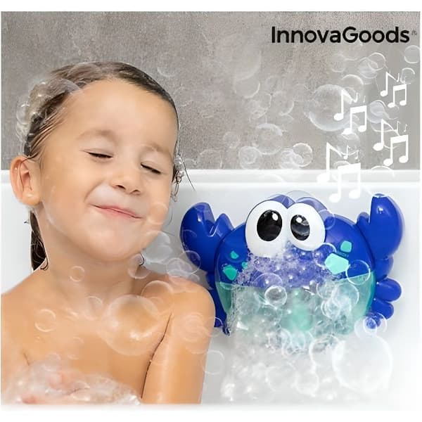 Musikalisk badleksak Krabba med såpbubblor Crabbly InnovaGoods - Kids Mate