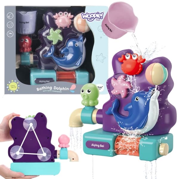 WOOPIE BABY delfin badevandslegetøj + kop