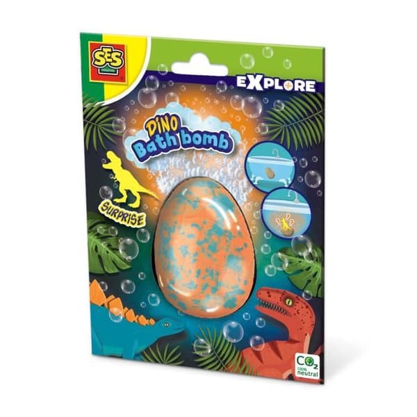 Badbomb - SES CREATIVE - Surprise Dinosaur - 160g - 4 figurer - Blandat