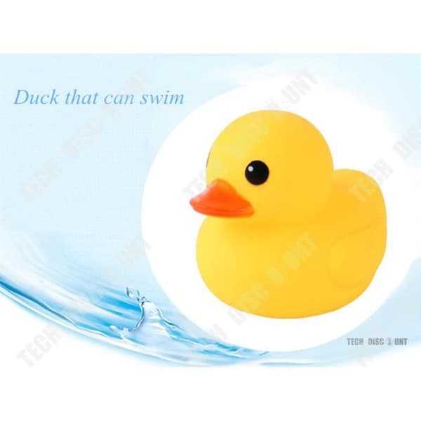 TD® Flytande Bad Anka Baby Gul Barn Silikon Leksak Dusch Pipande pool gör oväsen Game Tjej Pojke Badrum