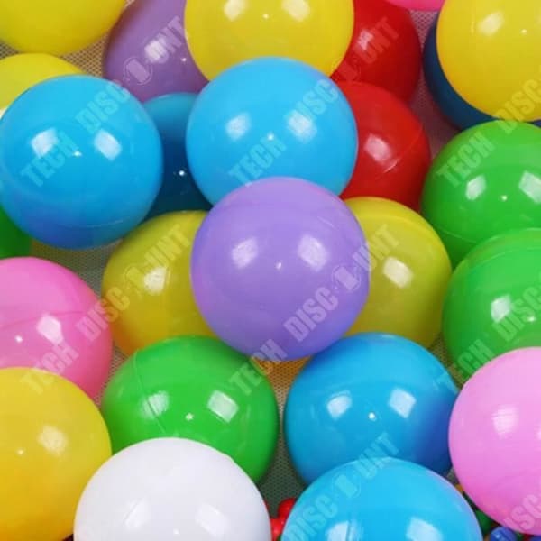 TD® 100-pack plastbollar med 5 olika färger, leksak för baby och barn, Ocean Ball för poolspel