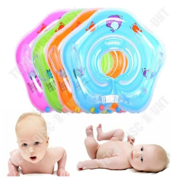 TD® Spädbarnssimning Uppblåsbar halsring Special Simring för nyfödd baby 2 delar