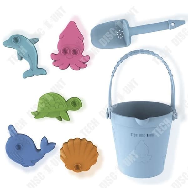 TD® Creative barns silikon strandleksaker Seaside Förälder-barn Leker Vattengräva Strandhink Spade Marine Series