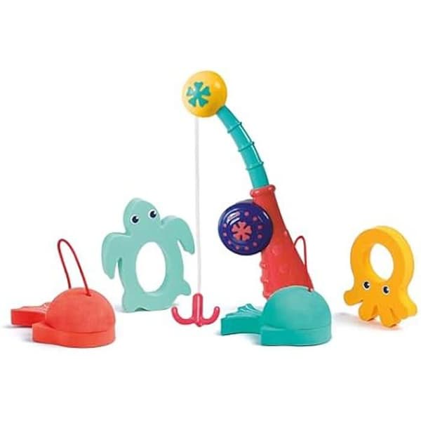 Badleksak - LUDI - Fiskespel - 4 delar - Från 18 månader - Stimulerar sinnena