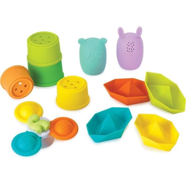 Badrumsset - INFANTINO - 315341 - 11 delar - Silikon