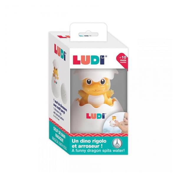 Babybadleksak - LUDI - Magiskt badägg - Vit - Från 10 månader