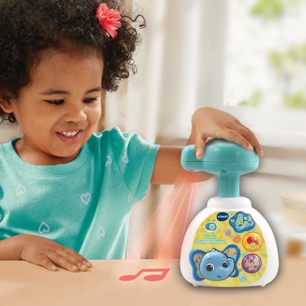 Badspel - VTECH BABY - P'tit Savon Lumi Pousse-Pousse - Ljusbubblor - Musik - Siffror och färger