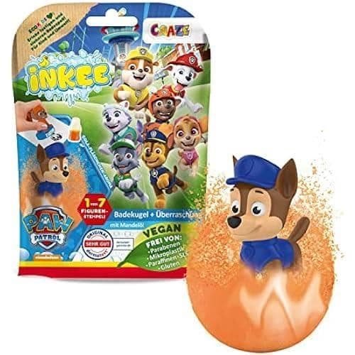 Badebomba - CRAZE - INKEE PAT PATROUILLE - Sötmandelolja - Överraskningsleksak - 80g