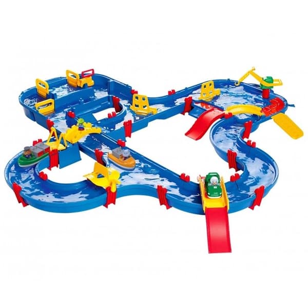 Vattenspel - AQUAPLAY - Amphie World - Vattenkanaler med båtar och amfibiefordon