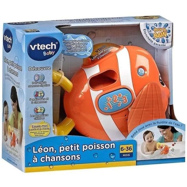 VTECH BABY - Badleksaker - Leon, liten fisk med sånger