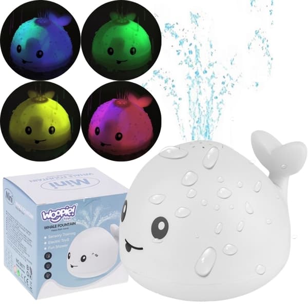 WOOPIE BABY kylpylelu Choice suihkuttaa vettä LED-suihkulähteellä