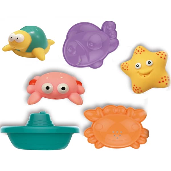 WOOPIE BABY Havsdjurs Badset + Båtar + Fiskenät