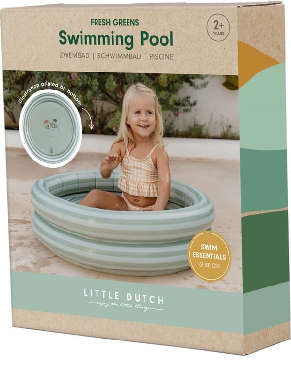 Little Dutch Fresh Greens swimmingpool, 80 cm, lysegrøn