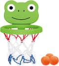 Miniatyrbillede 3 af 6: OBOSOE 2 sæt mini basketball sæt med basketball bøjle kreativ basketball sæt 3 bolde panda kat form til badeværelse bruser badekar legetøj