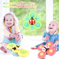 Miniatyrbild 2 av 6: Lollanda 3-Pack - Fidget Spinner med Sugkopp för Baby/Barn - Snurrande Leksak