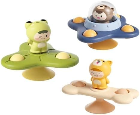 Lollanda 3-Pak Fidget Spinner, Sanselegetøj til Stressaflastning - Spindelegetøj til Baby/Børn