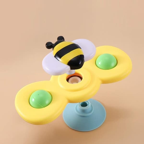 OBOSOE 3-Pack - Fidget Spinner imukupilla lapsille - Pyörivä lelu, kylpylelut, aistilelut
