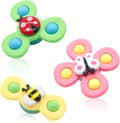 Pikkukuva 2 / 8: OBOSOE 3-Pack - Fidget Spinner imukupilla lapsille - Pyörivä lelu, kylpylelut, aistilelut